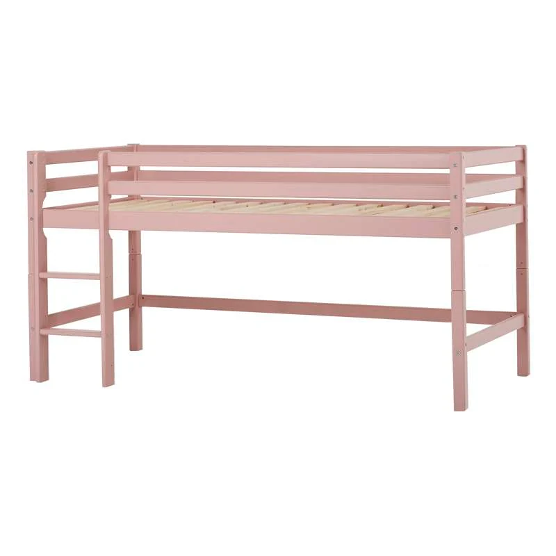 Hoppekids ECO Dream - Meine Farbe Halbhochbett - 90x200 cm. - Pale Rose