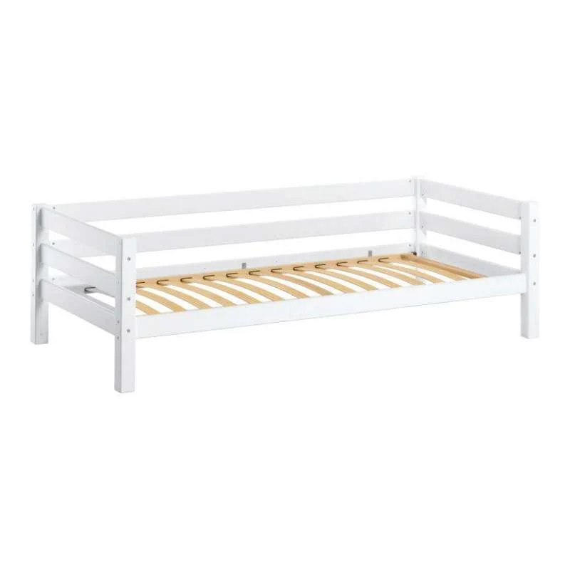 Hoppekids ECO Luxury - Einzelbett - 90x200 cm. - Flexibler Einlegboden und Rückenlehne - Weiß