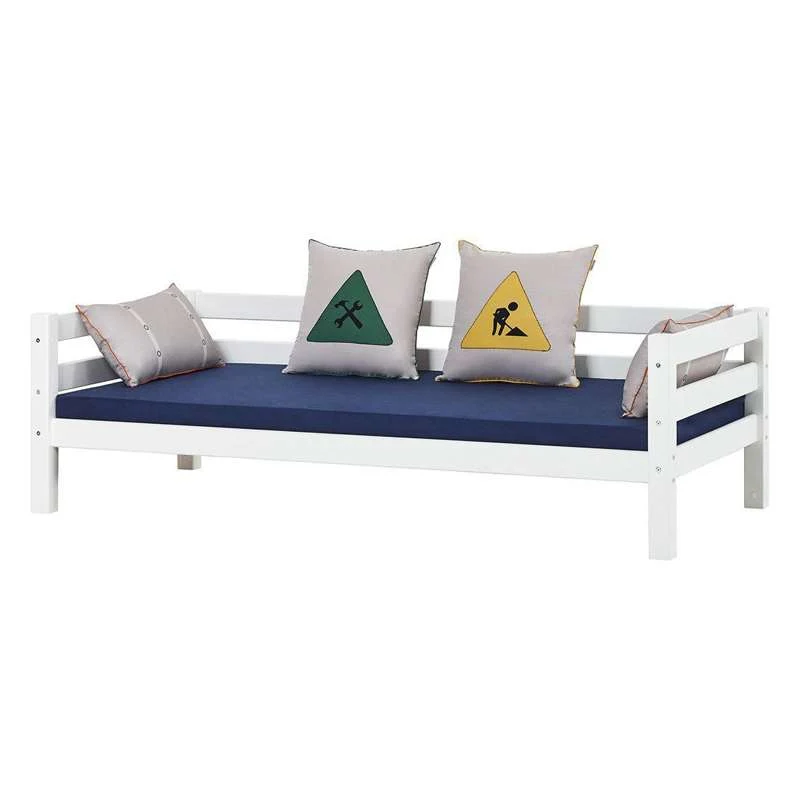 Hoppekids ECO Luxury - Einzelbett - 90x200 cm. - Flexibler Einlegboden und Rückenlehne - Weiß