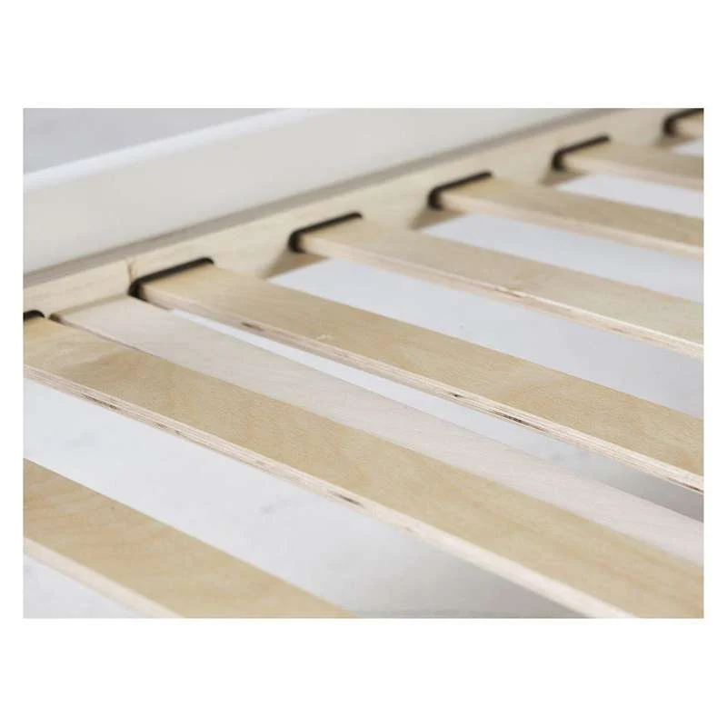 Hoppekids ECO Luxury - Etagenbett - 150 cm. - 90x200 cm. - Schräge Leiter - Flexibler Einlegboden - Weiß