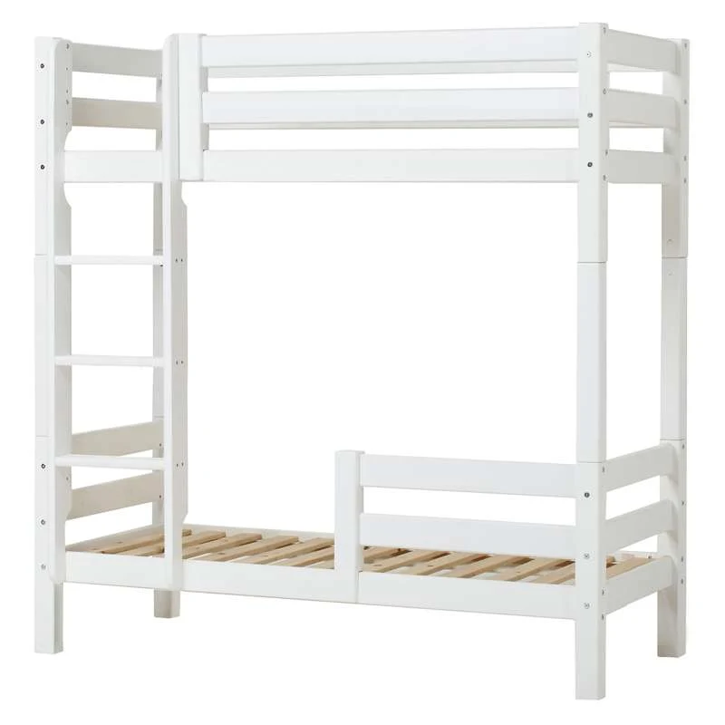 Hoppekids ECO Luxury - Hochbett - 70x160 cm. - Zwei Rausfallschutze - Weiß