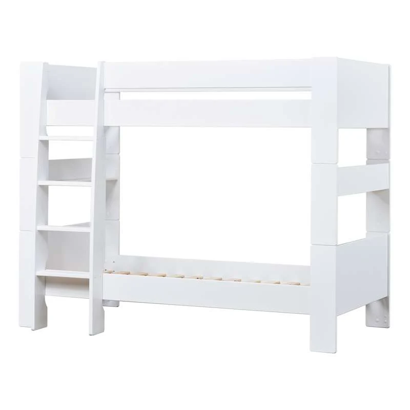 Hoppekids PURE - Etagenbett - 90x200 cm - Weiß