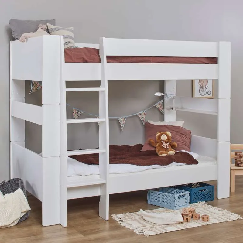Hoppekids PURE - Etagenbett - 90x200 cm - Weiß