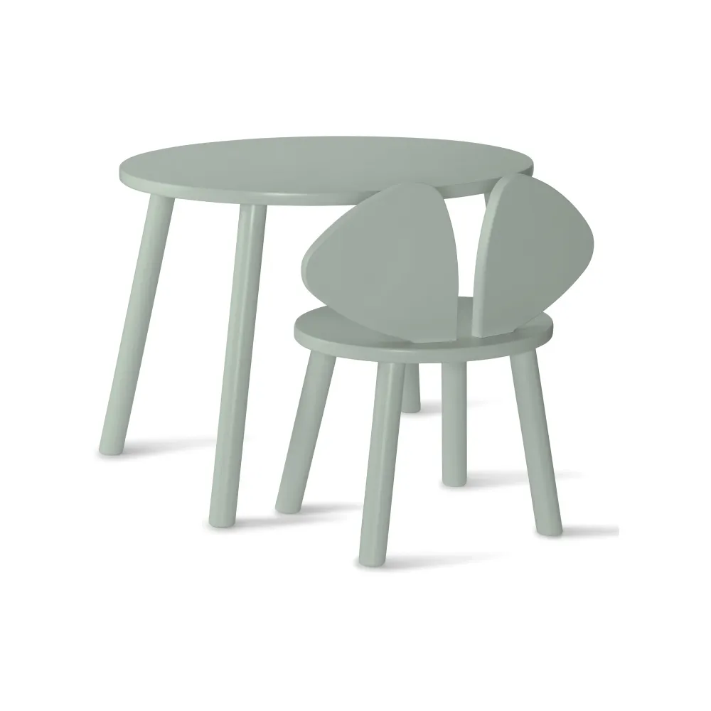 Nofred - Maus -Hochstuhl und Kindertisch -Set - Olive