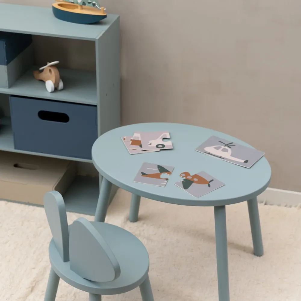 Nofred - Maus -Hochstuhl und Kindertisch -Set - Olive