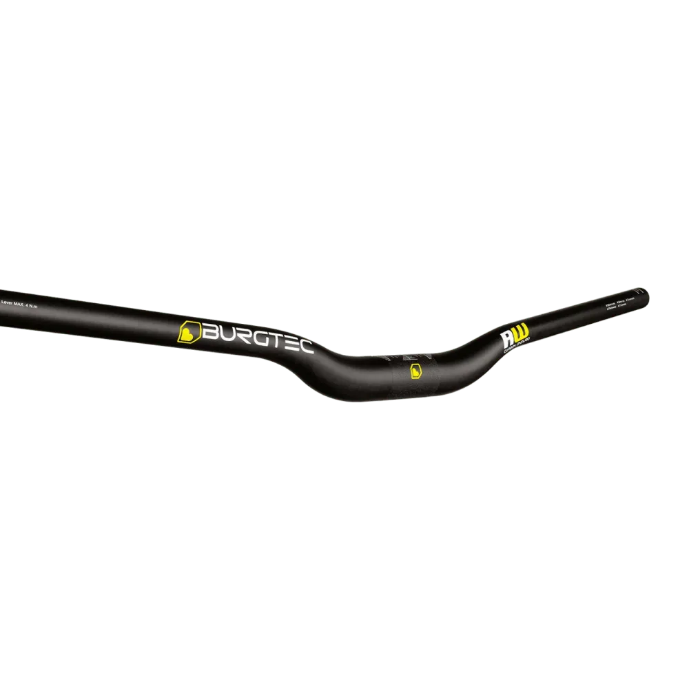 Kleiderbügel BURGTEC RIDE WIDE ENDURO Rise 30mm 800mm Schwarz Carbon