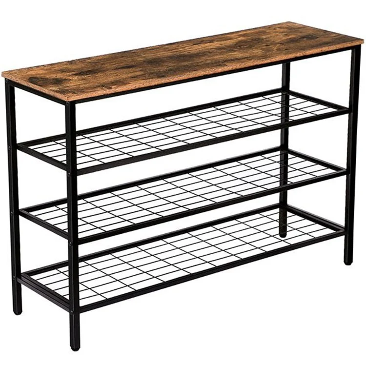 HOOBRO 4 Ebenen Schuhregal, Schuhablage schmal, 100 x 30 x 68 cm, Schuh-Organizer mit sitzfläche, Eingang, Wohnzimmer, Flu...