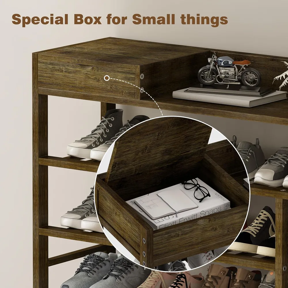 Mafalion Bambus Schuhregal 6 Tier Shoe Storage Organizer