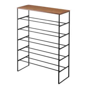 TOWER Schuhregal Holz - Schwarz