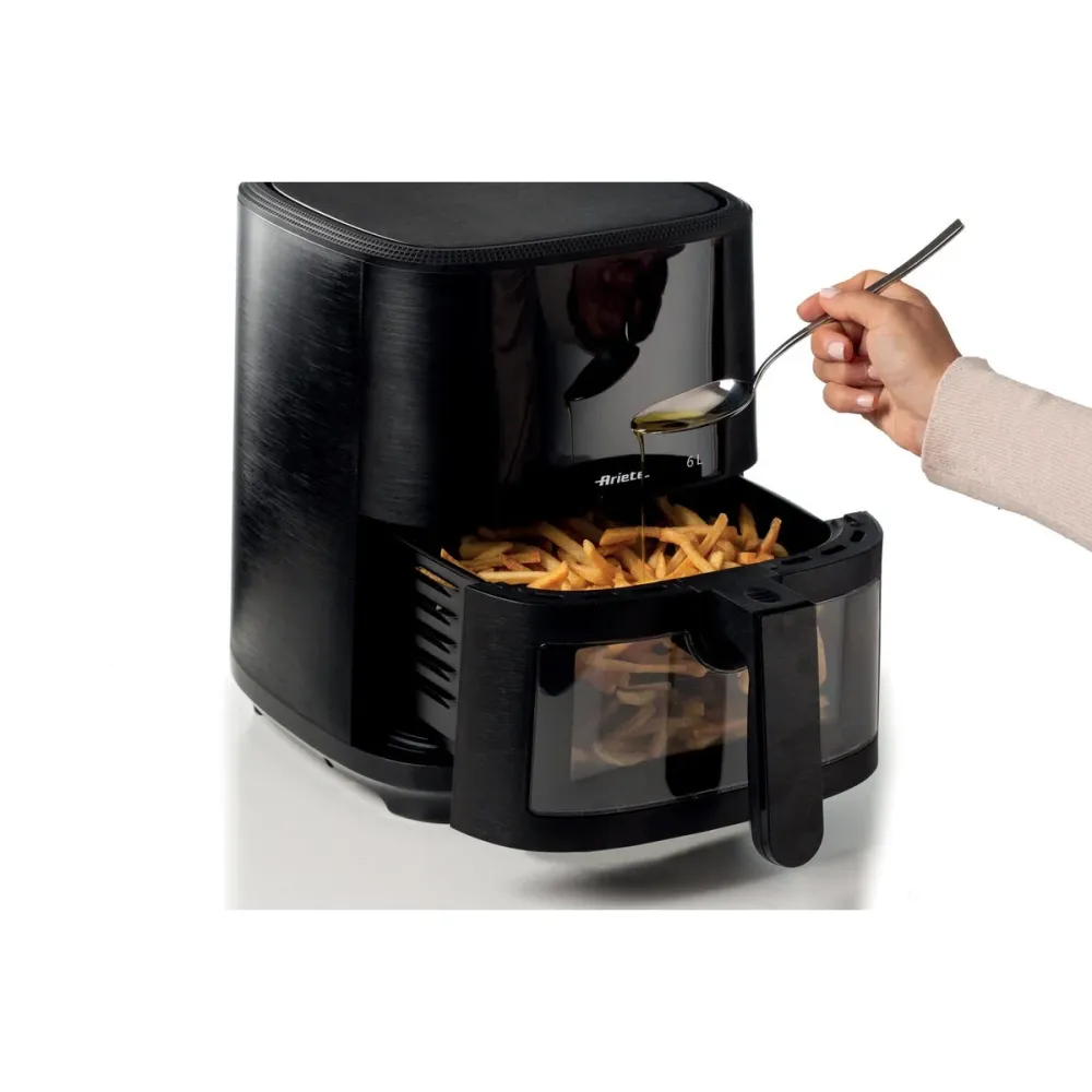 Heißluftfritteuse Ariete 4626 Schwarz 6 L 1300 W