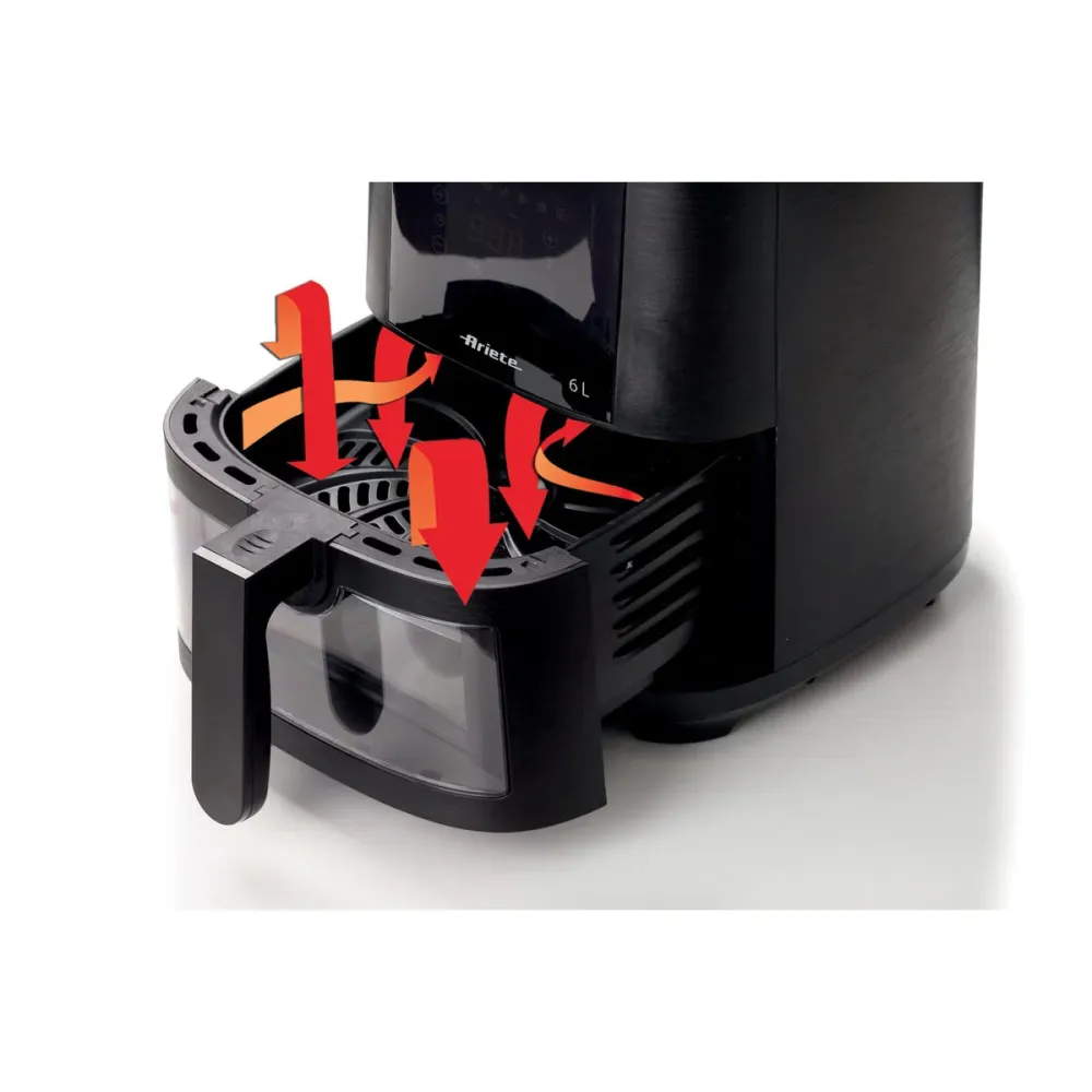 Heißluftfritteuse Ariete 4626 Schwarz 6 L 1300 W