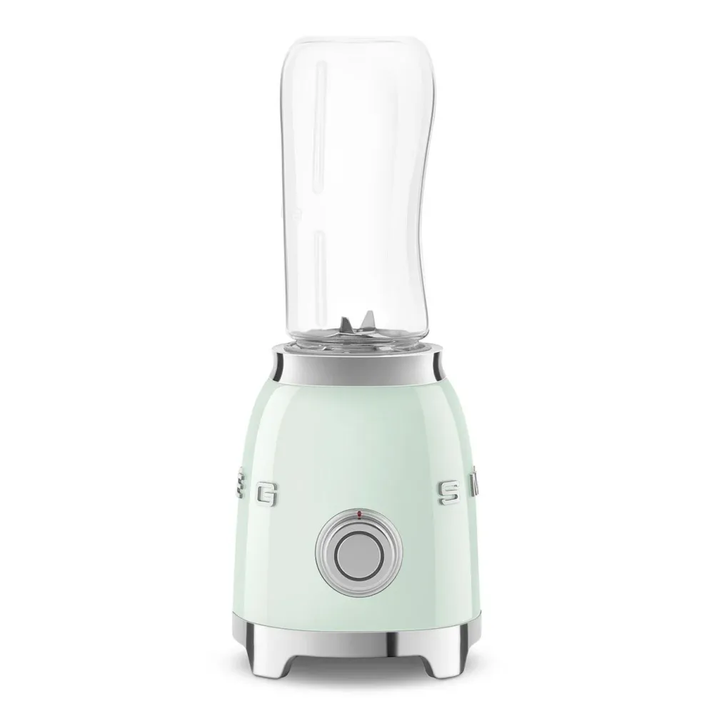 Smeg Personal Blender 0,6 l + 2 To-go-Flaschen „Wassergrün“ PBF01PGEU
