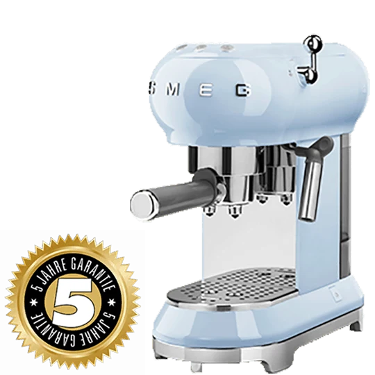 SMEG Siebträger Pastell Blau ECF02PBEU inkl. 5 Jahre Garantie