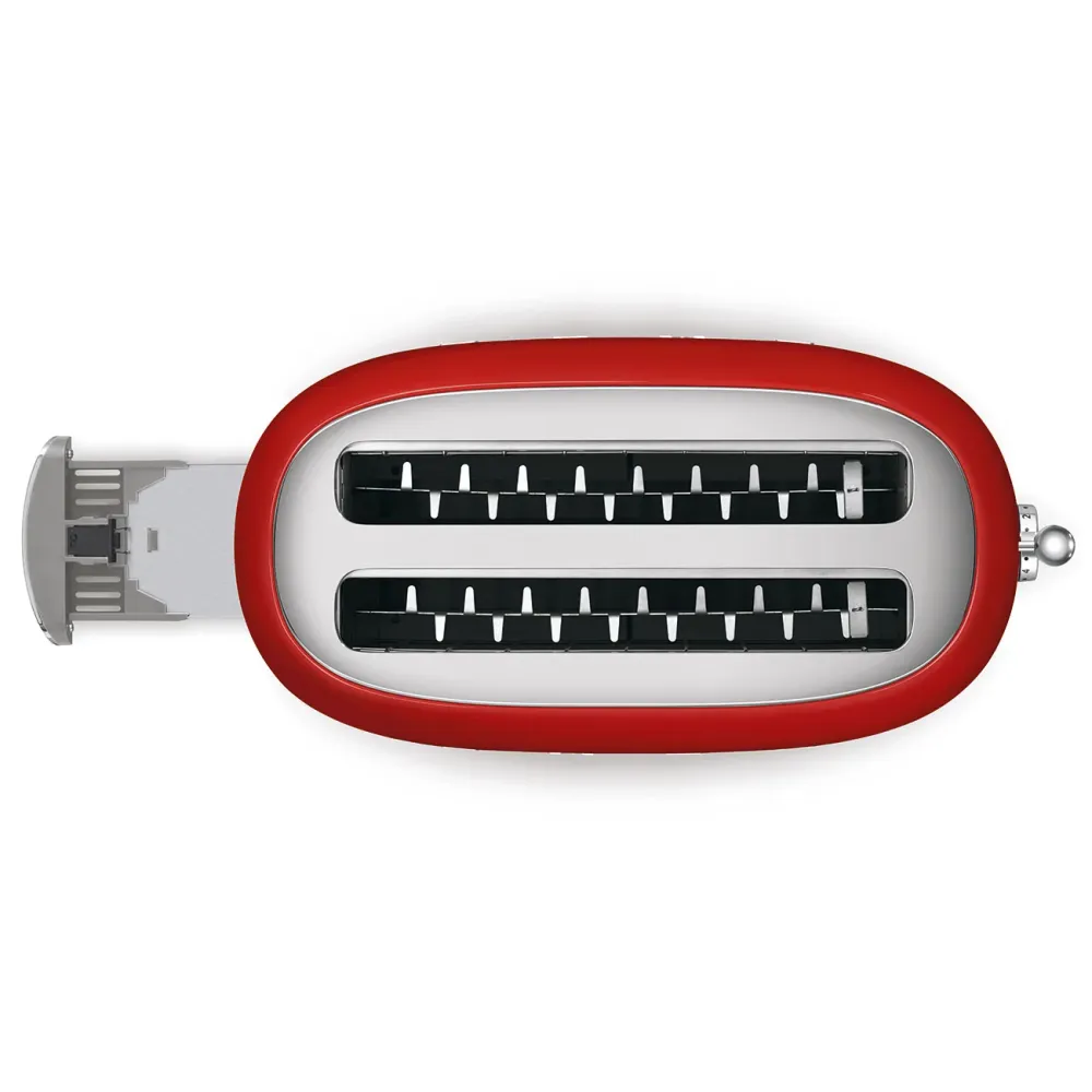Smeg Toaster 2x4 'Rot' TSF02RDEU