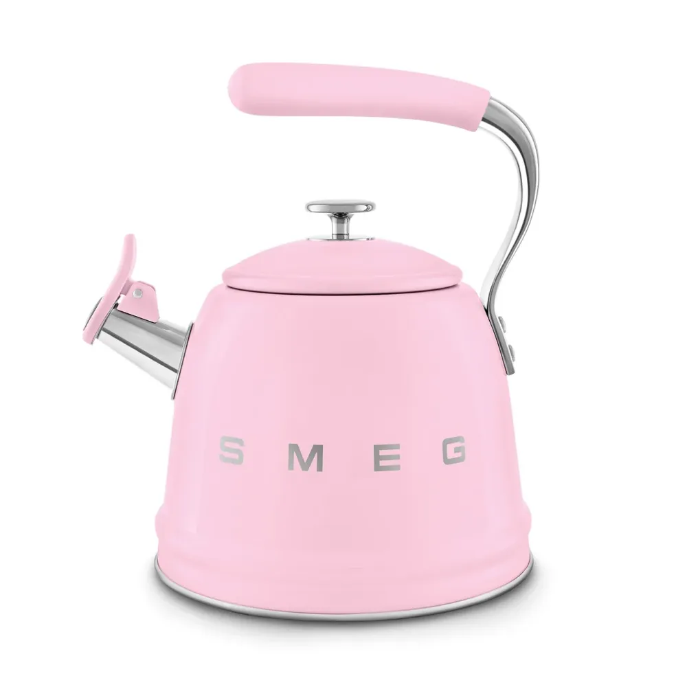SMEG Wasserkocher mit Pfeiffunktion 2,3 l, „Pink“, Modell WKF01PK