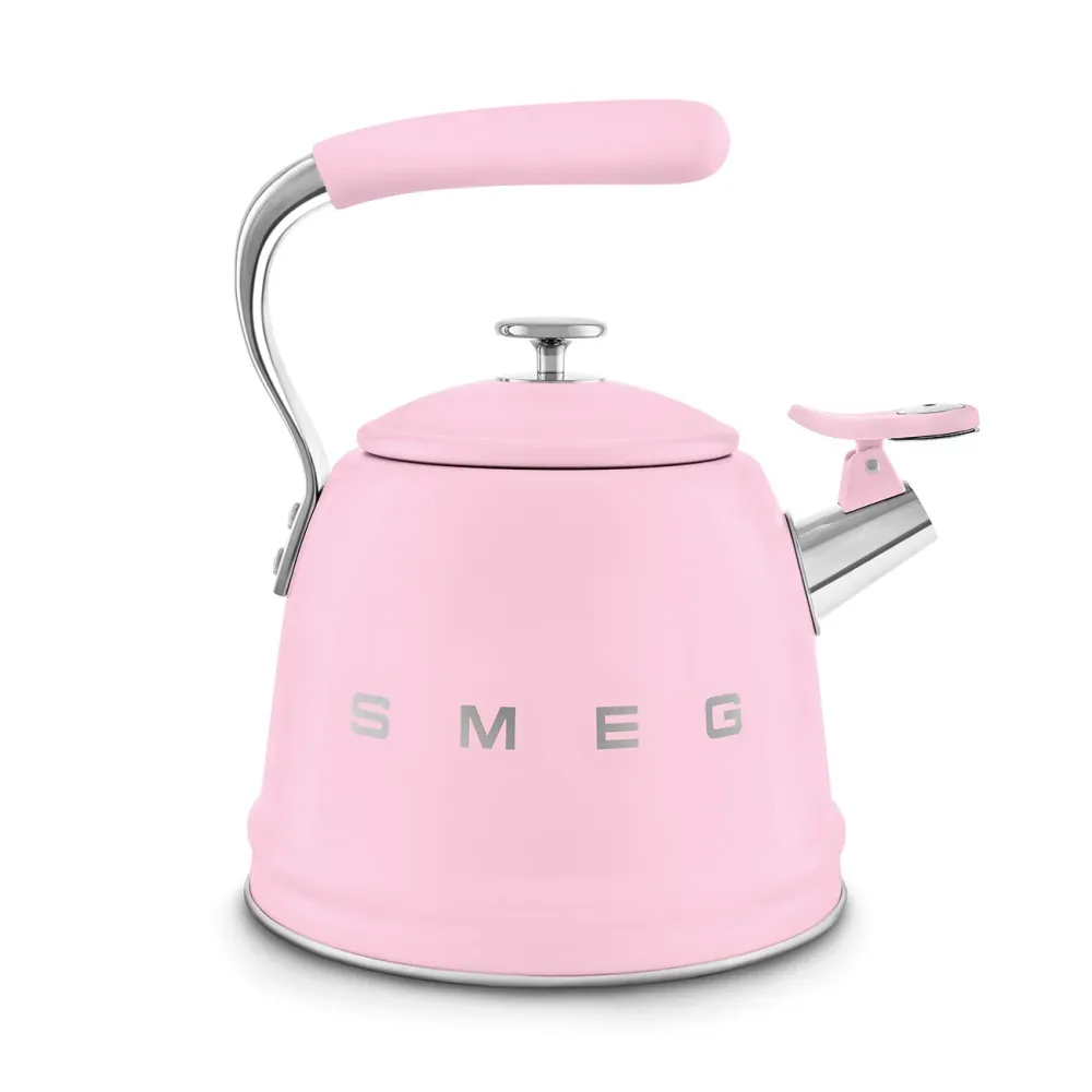 SMEG Wasserkocher mit Pfeiffunktion 2,3 l, „Pink“, Modell WKF01PK