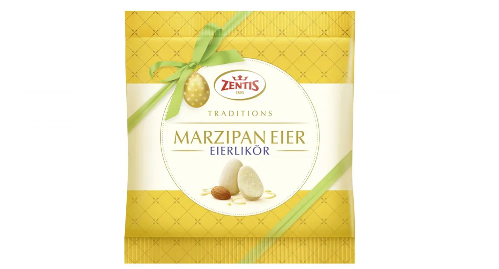 5x 125g Zentis Marzipan Eier Eierlikör | 625g