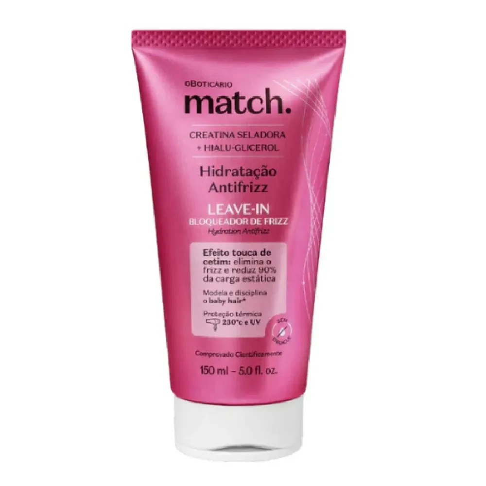 Antifrizz Bloqueador Leave- Match, Haarcreme, Boticario 150ml