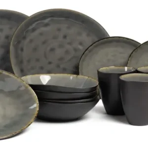 Cosy & Trendy Geschirrset Laguna Blau Grau 24-teilig / 6 Personen