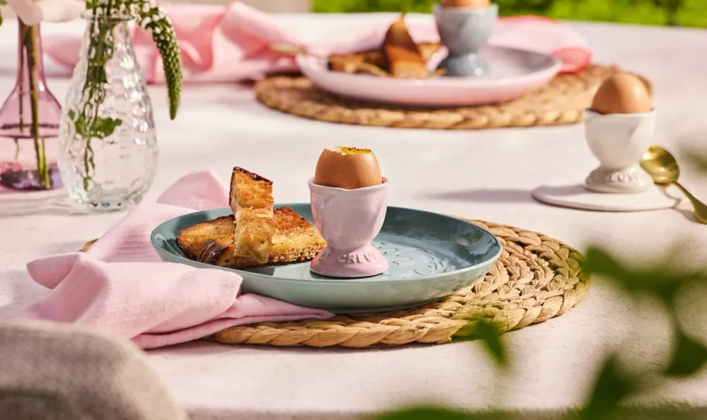 Le Creuset 2 Eierbecher Jardin 'Shell Pink'