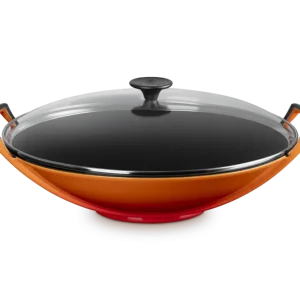 Le Creuset Gusseisen-Wok Ø36cm / 4,5L 'Orangerot'