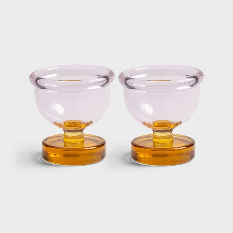 Eierbecher „Cantine Pink“ 2 Stk. | Farbiges Design im 2er-Set | &Klevering