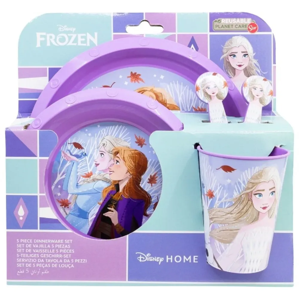 Frozen 5-teiliges Kindergeschirr Essensset für Kinder