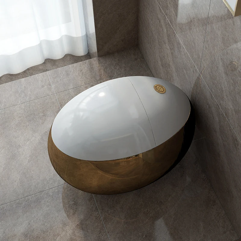Luxuriöse, Dubai entworfene Toilettenschüssel für Hotelbäder, gebrauchte Eier-Toilette