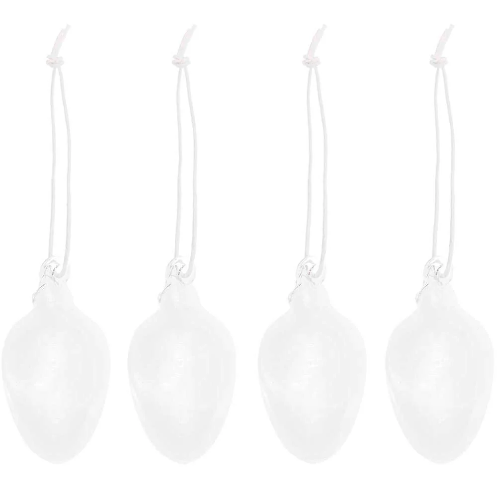Rico Design Glas Eier klar, 4 Stück
