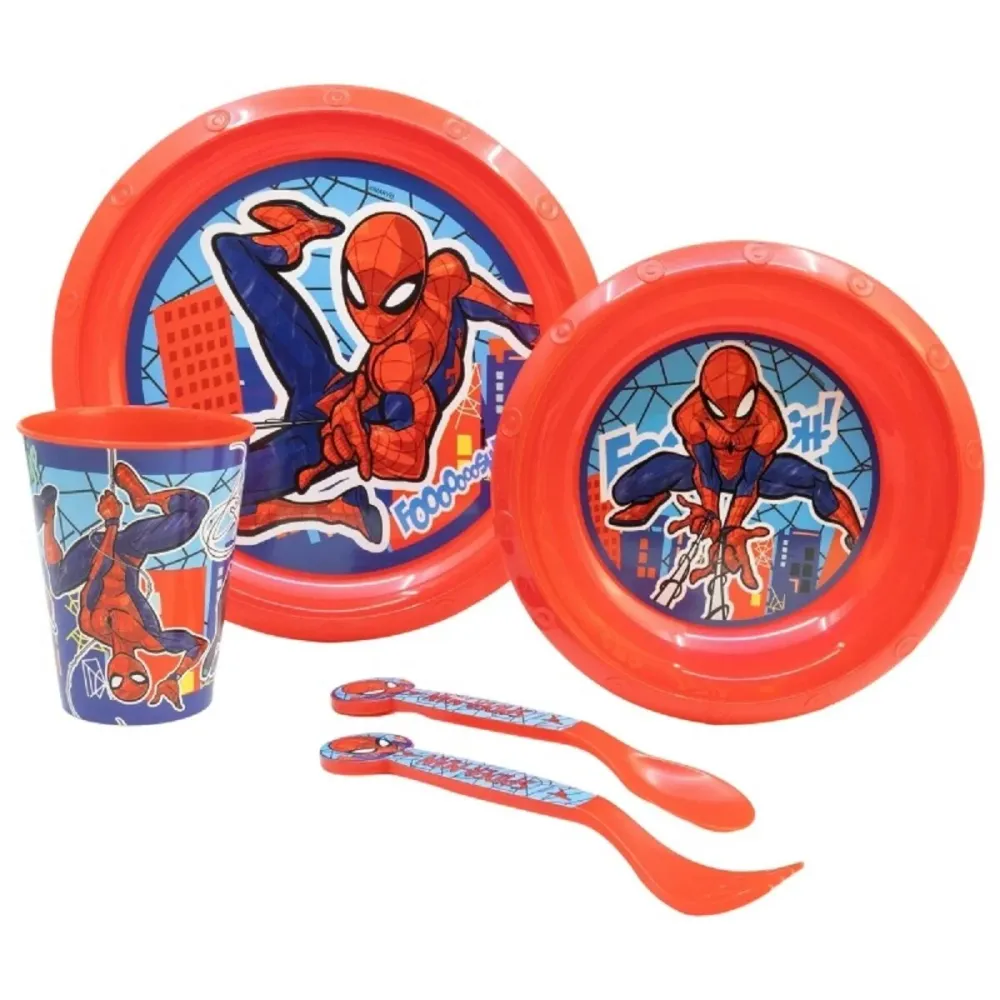 Spiderman 5-teiliges Kindergeschirr Essensset für Kinder