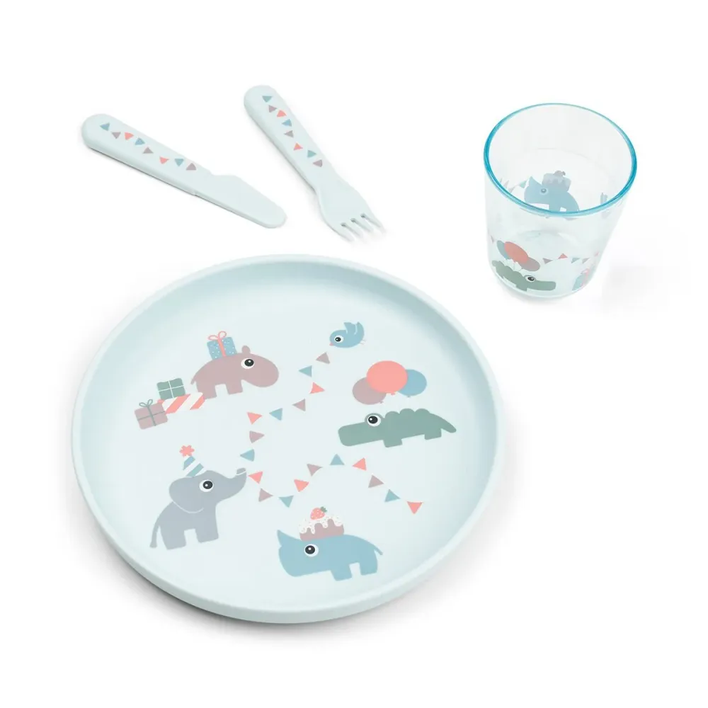 Done Deer Kindergeschirr-Set Celebration Blue