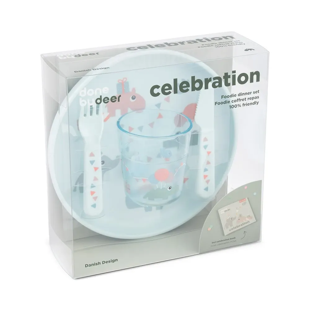 Done Deer Kindergeschirr-Set Celebration Blue