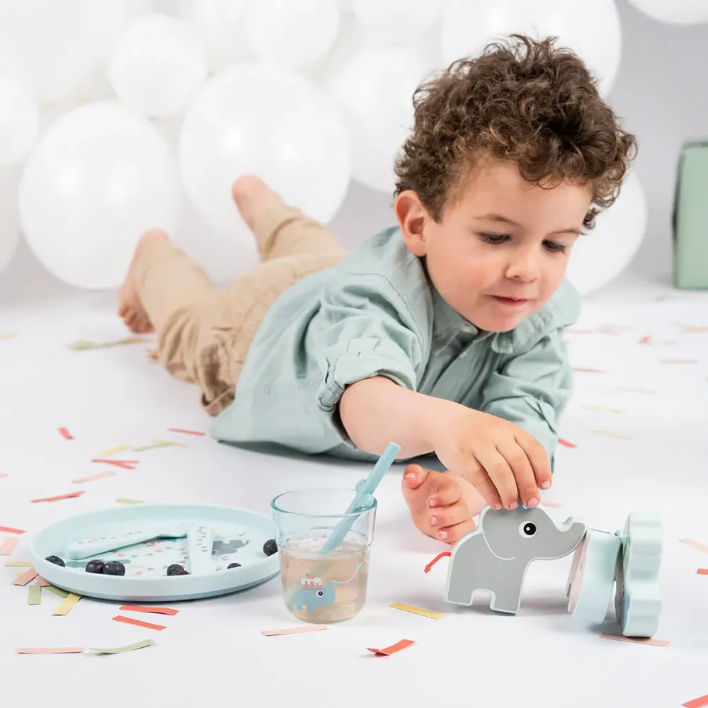 Done Deer Kindergeschirr-Set Celebration Blue