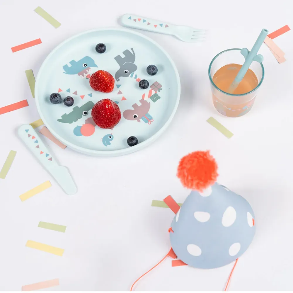 Done Deer Kindergeschirr-Set Celebration Blue