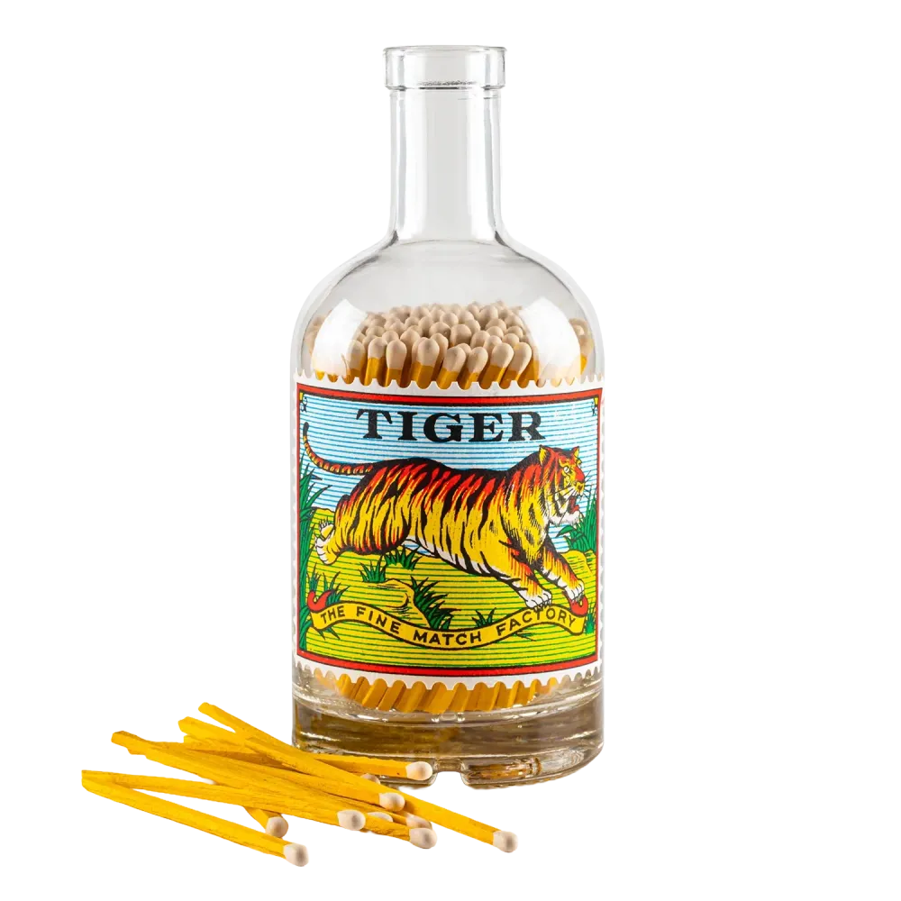 Tiger Stamp Match Bottle