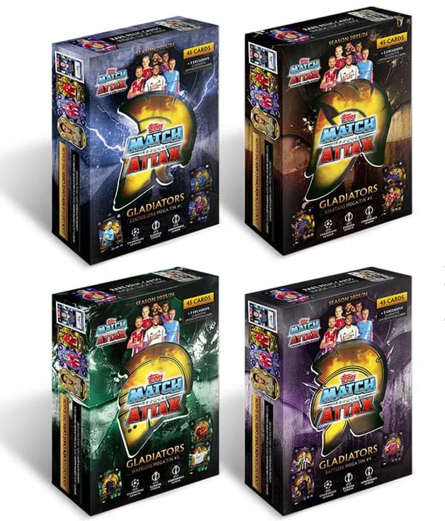 UEFA Champions League Match Attax Trading Cards 2025/26 Mega Tin *Deutsche Version*