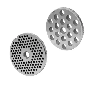 WOLFCUT - Fleischwolfscheibensatz 3 mm + 8 mm Bohrung kompatibel mit allen gängigen Fleischwolf Marken Größe 8