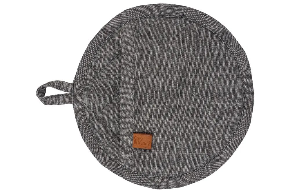 Cosy & Trendy Topflappen Stoff Schwarz Chambray