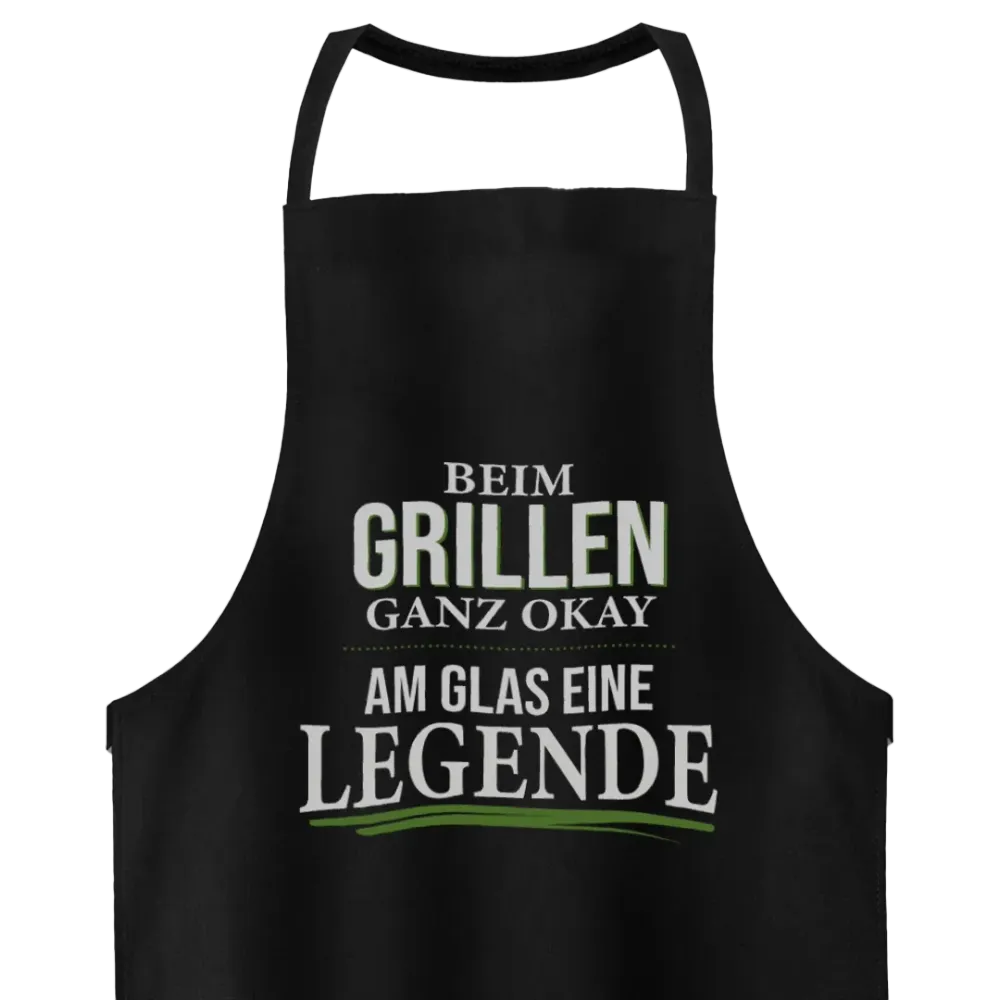 Am Glas eine Legende - Schürze