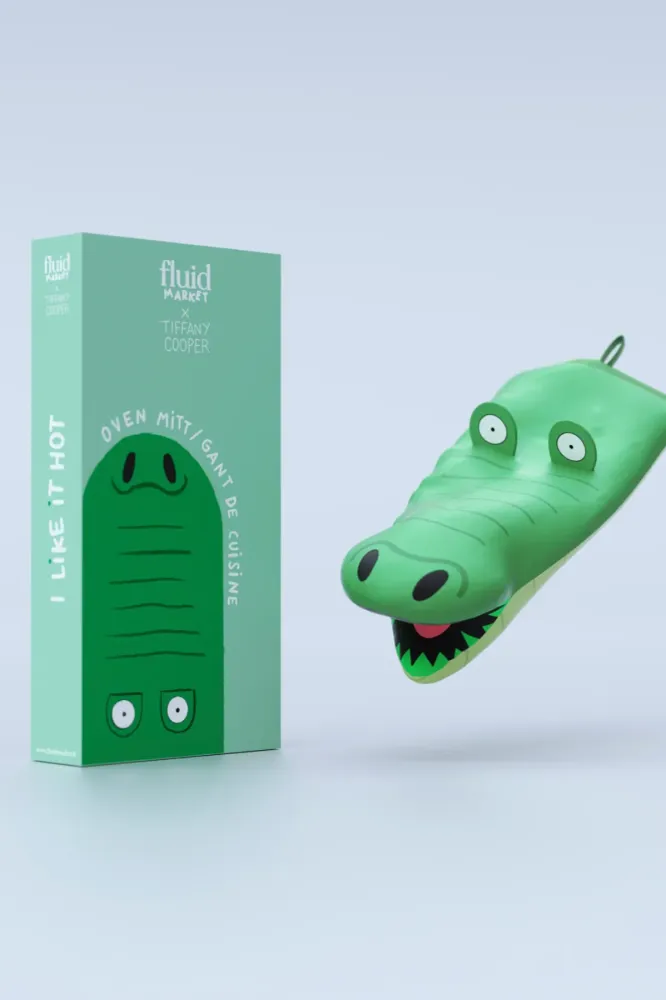 Handschuh - OFENHANDSCHUH - Krokodil - Oven mitt crocodile - AAMITTCRO - Fluid Market - Küche