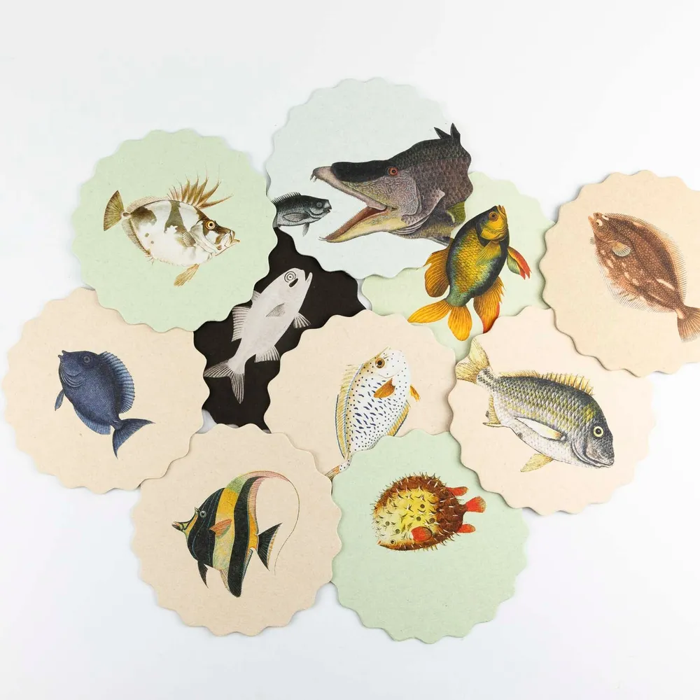 30x40 Untersetzer Fische