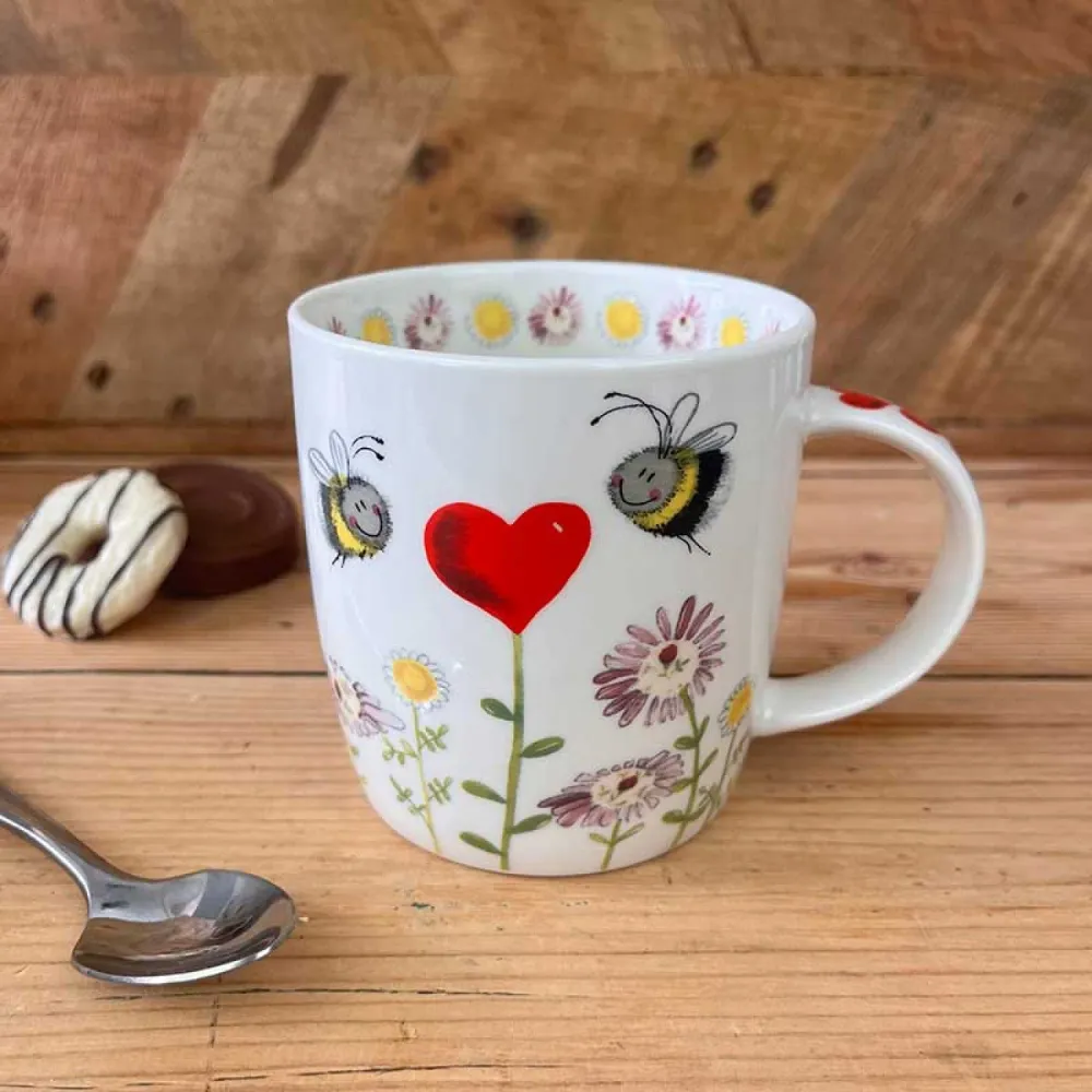 Alex Clark Set Tasse & Untersetzer Von Herzen