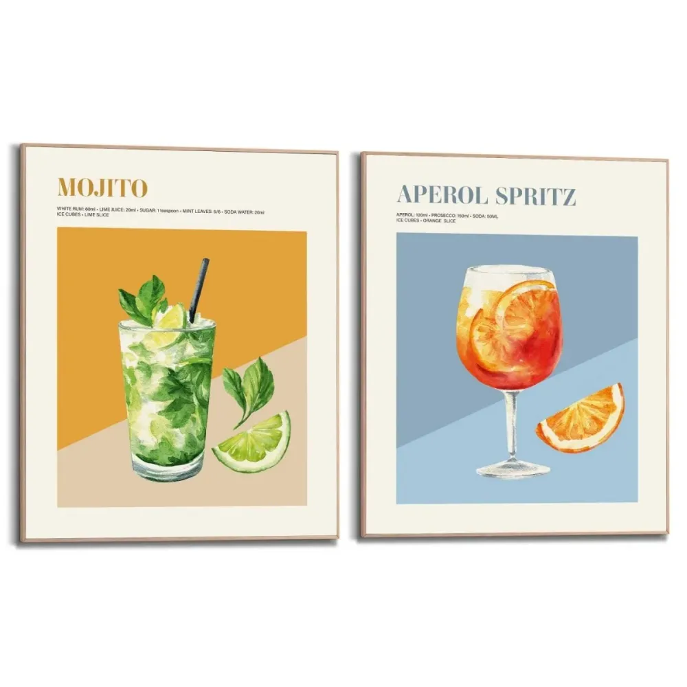 Bilder Set Cocktail Set 50x40