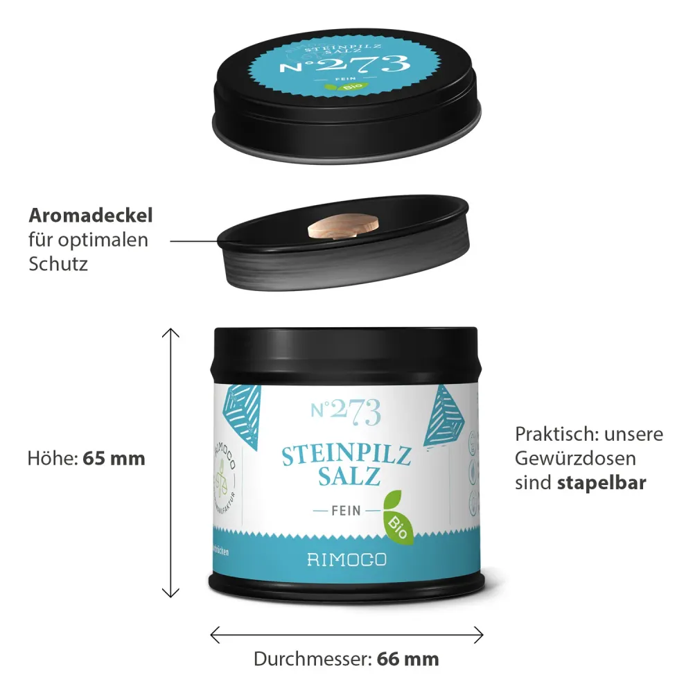 Bio Steinpilz Salz N° 273 von Rimoco, 120 g