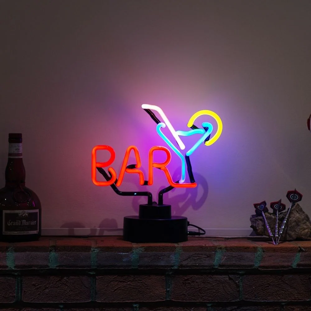 "Cocktail Bar Tisch-Neonschild, Glas-Neonschild" Neonschrift
