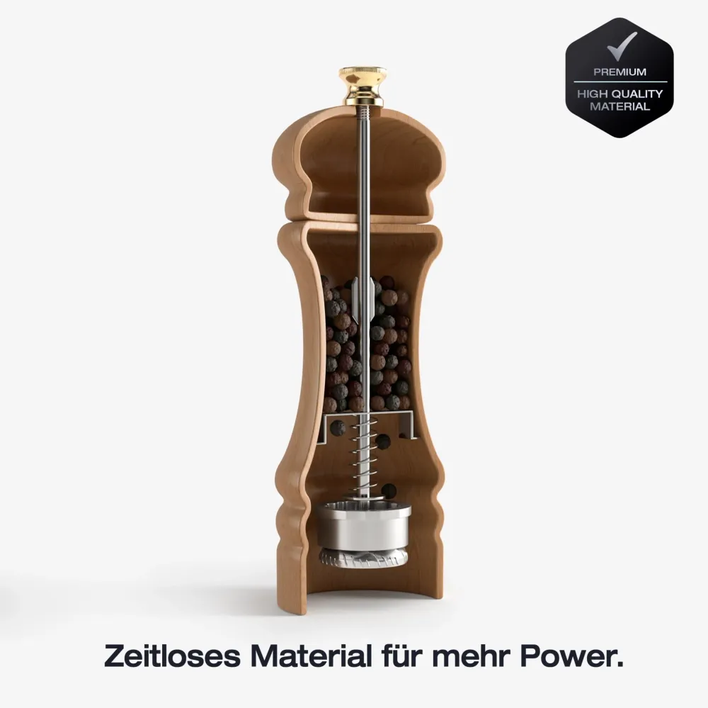 FUJI - Pfeffermühle (Natural Wood, 17 cm)