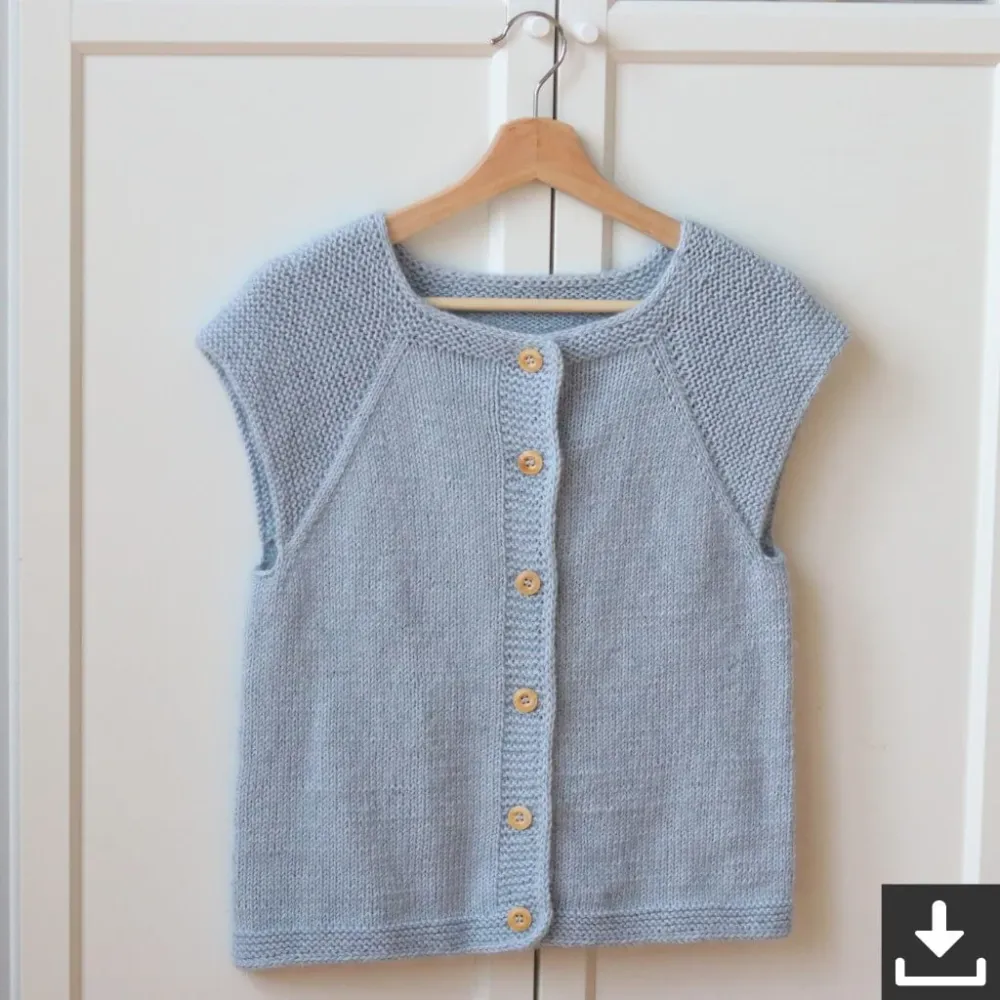 Garda Vest Maxi Strickanleitung - Frau Riedel strickt (PDF)