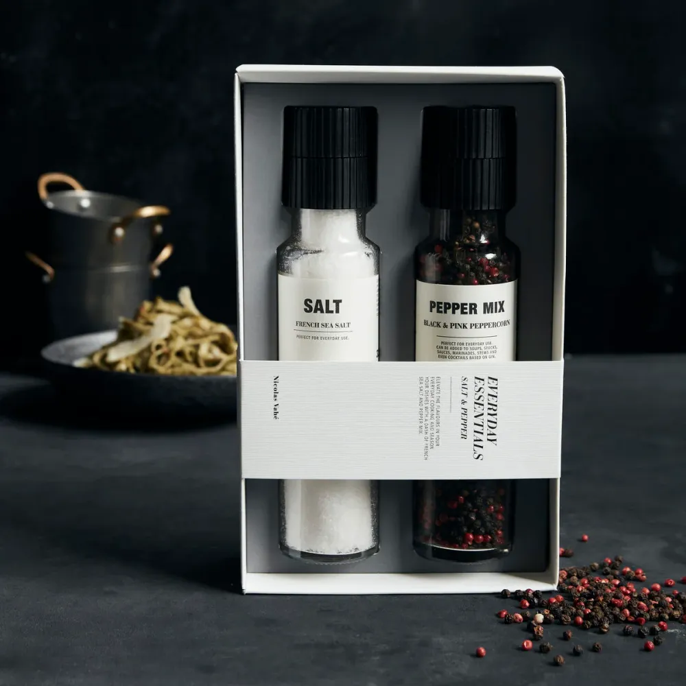 Geschenkbox, Nicolas Vahé Essentials für den Alltag – Salz und Pfeffer