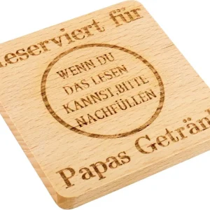 Geschenke für Papa Holz-Untersetzer Lustige Männer Geschenke