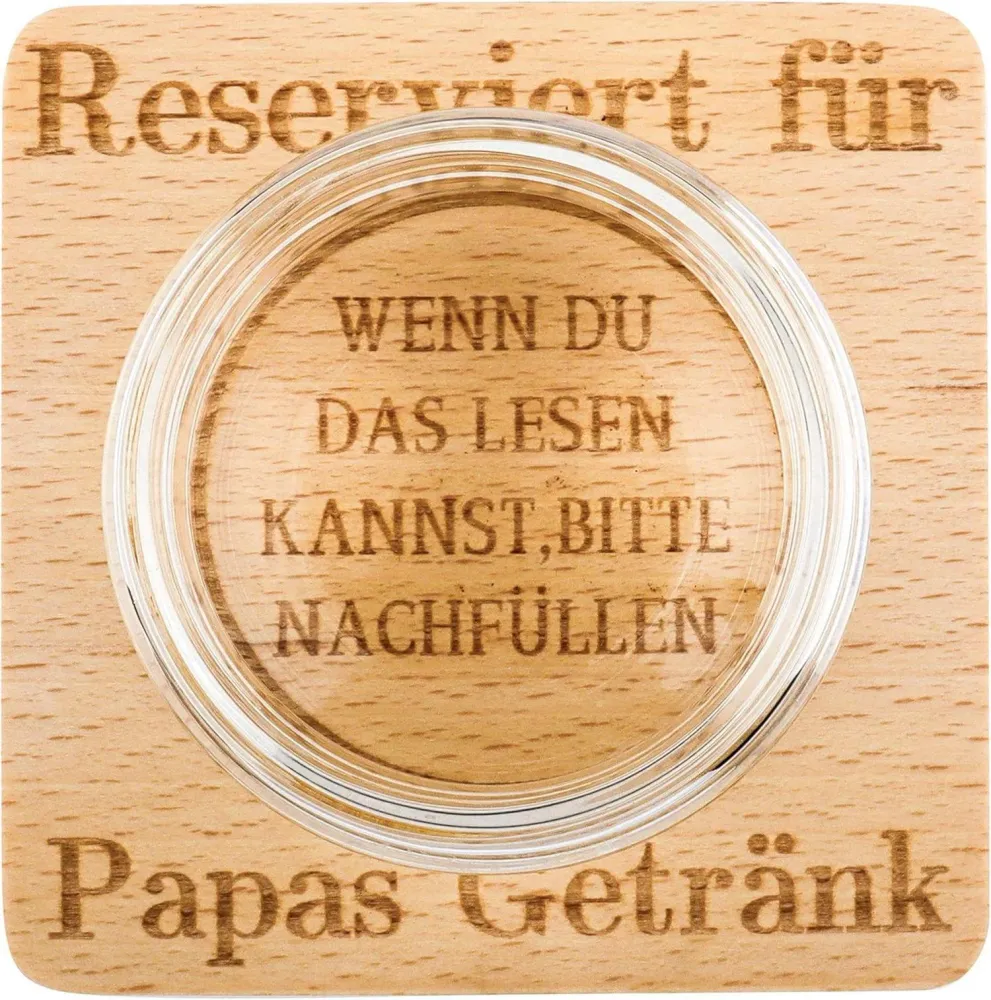 Geschenke für Papa Holz-Untersetzer Lustige Männer Geschenke